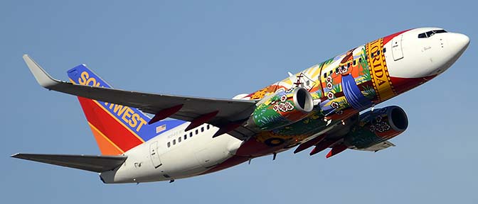 Southwest Boeing 737-7H4 N945WN Florida One, Phoenix Sky Harbor, December 2, 2015